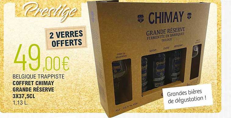 belgique trappiste coffret chimay grande réserve 3 x 37,5 cl