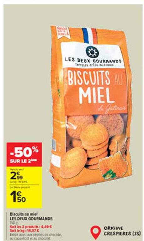 biscuits au miel les deux gourmands
