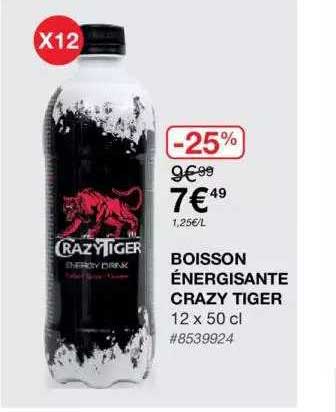 boisson énergisante crazy tiger