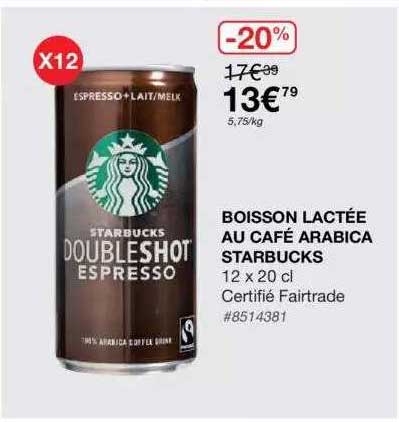 Boisson Lactée Au Café Arabica Starbucks