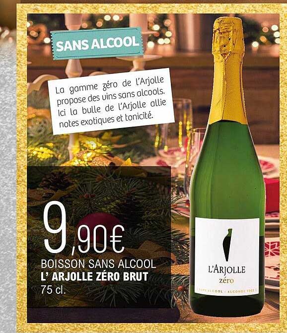 Boisson Sans Alcool L'arjolle Zéro Brut