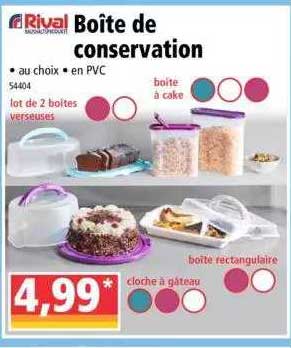 boîte de conservation rival