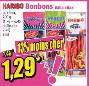 bonbons balla stixx haribo