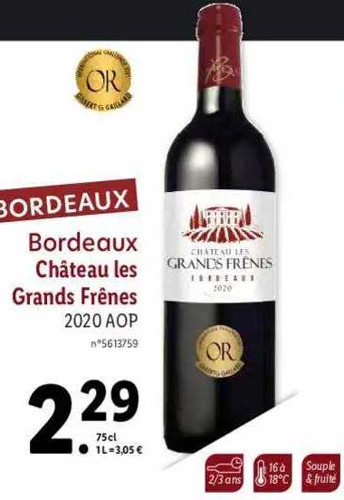 bordeaux château les grands frênes 2020 aop
