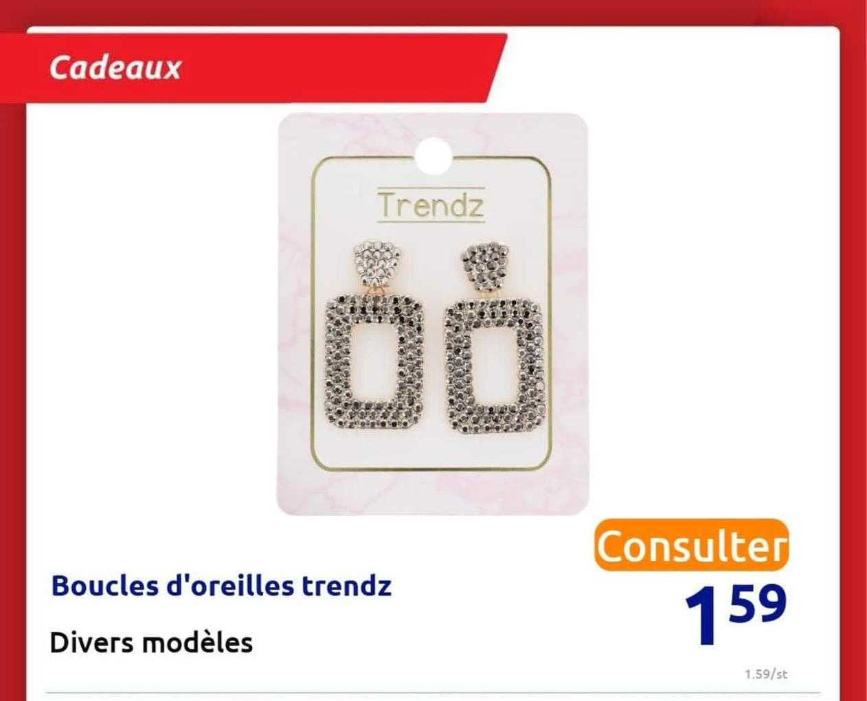 boucles d'oreilles tredz