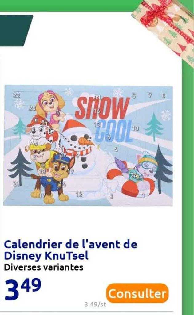 calendrier de l'avent de disney knuTsel