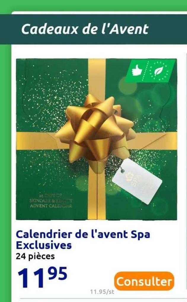 calendrier de l'avent spa exclusives
