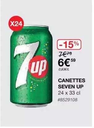 Canettes Seven Up
