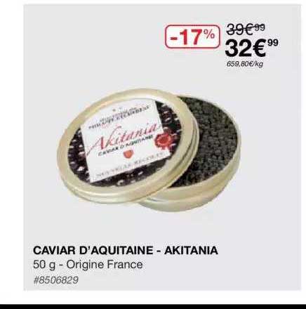 caviar d'aquitaine - akitania