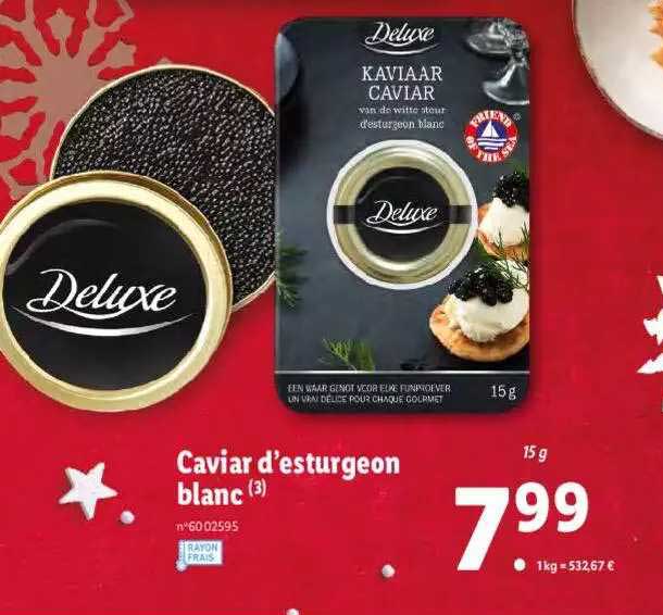 caviar d'esturgeon blanc