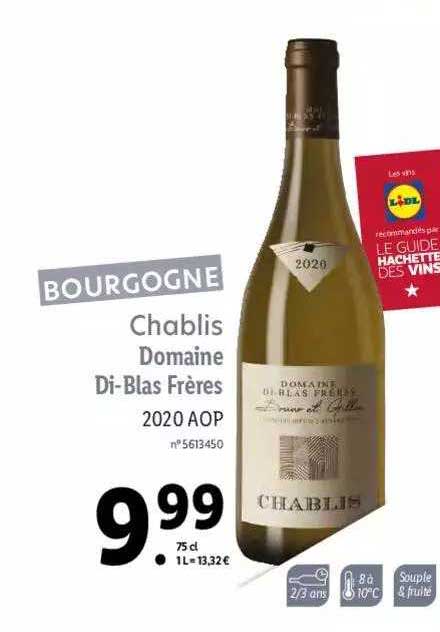 chablis domaine di-blas frères 2020 aop