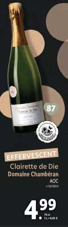 clairette de die domaine chambéran aoc