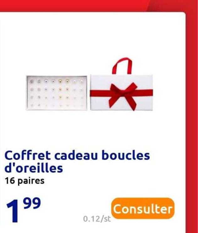 coffret cadeau boucles d'oreilles