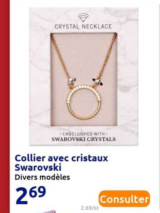 collier avec cristaux swarovski