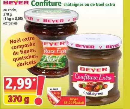 Confiture Châtaignes Ou De Noël Extra Beyer