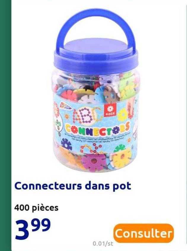 connecteurs dans pot