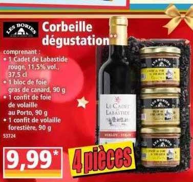 corbeille dégustation les bories