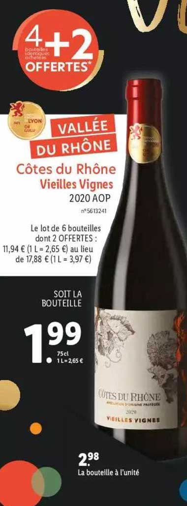 côtes du rhône vieilles vignes 2020 aop