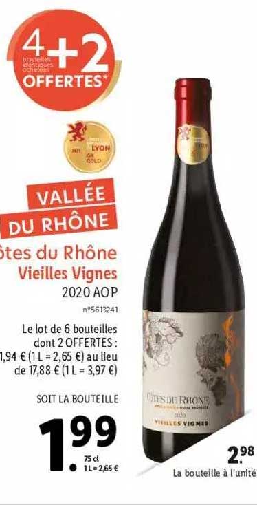 côtes du rhône vieilles vignes 2020 aop