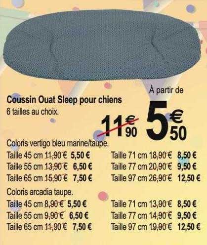 Coussin Ouat Sleep Pour Chiens