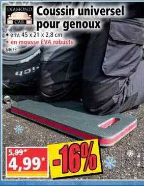 coussin universel pour genoux diamond car