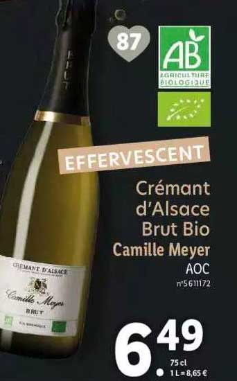 crémant d'alsace brut bio camille meyer