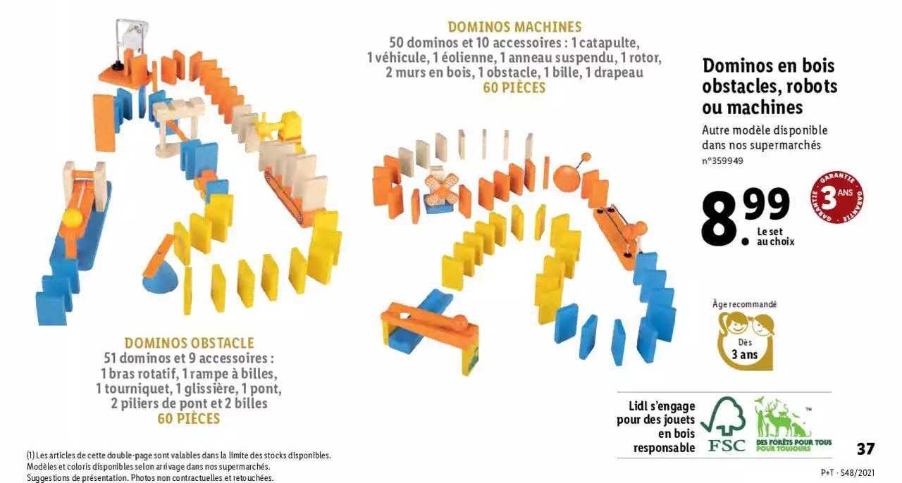 dominos en bois obstacles, robots ou machines