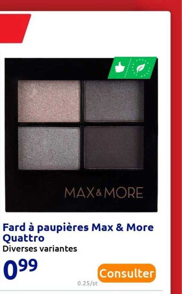 fard à paupières max & more quattro
