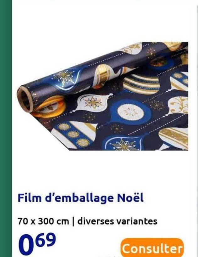 film d'emballage noël