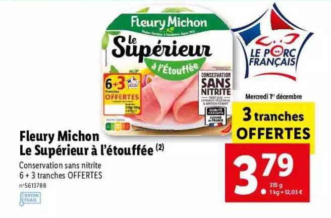 fleury michon le supérieur à l'étouffée