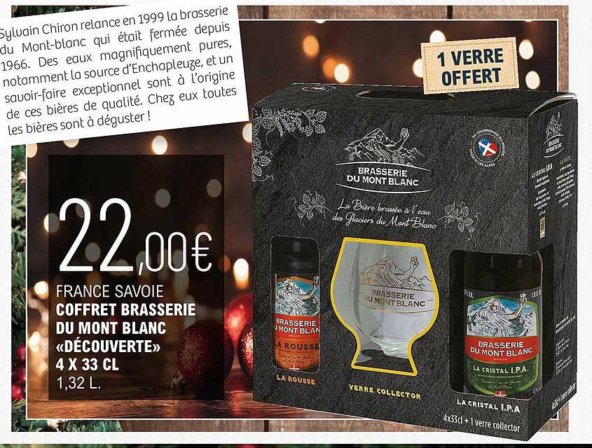 France Savoie Coffret Brasserie Du Mont «découverte» 4 X 33 Cl
