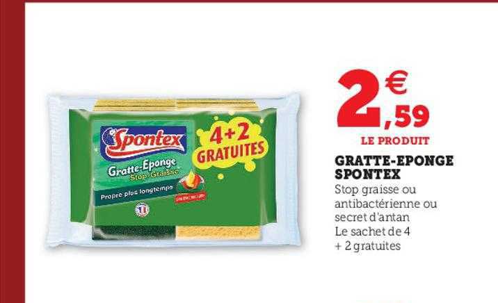 gratte-éponge spontex