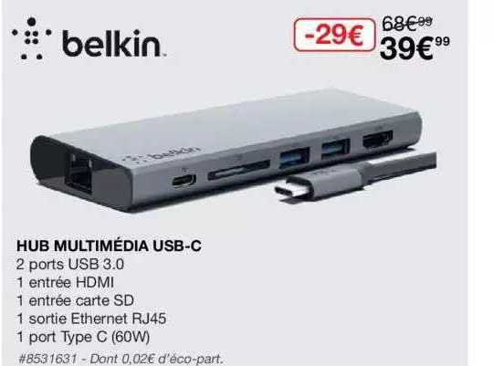 Hub Multimédia Usb-c Belkin