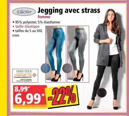 jegging avec strass elleNor