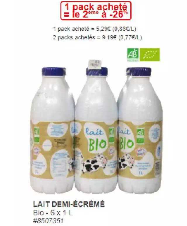 lait demi-écrémé