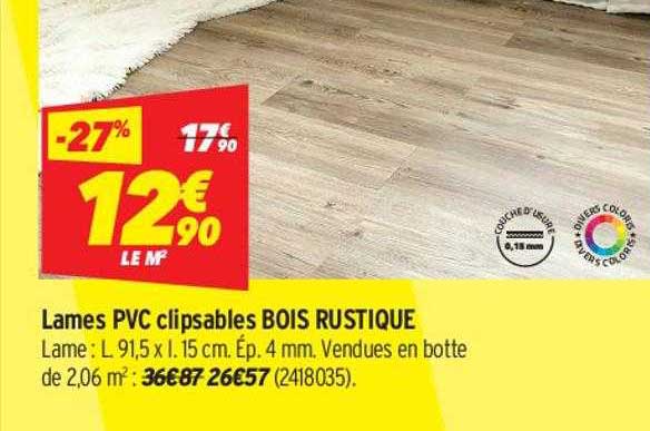 Lames Pvc Clipsables Bois Rustique