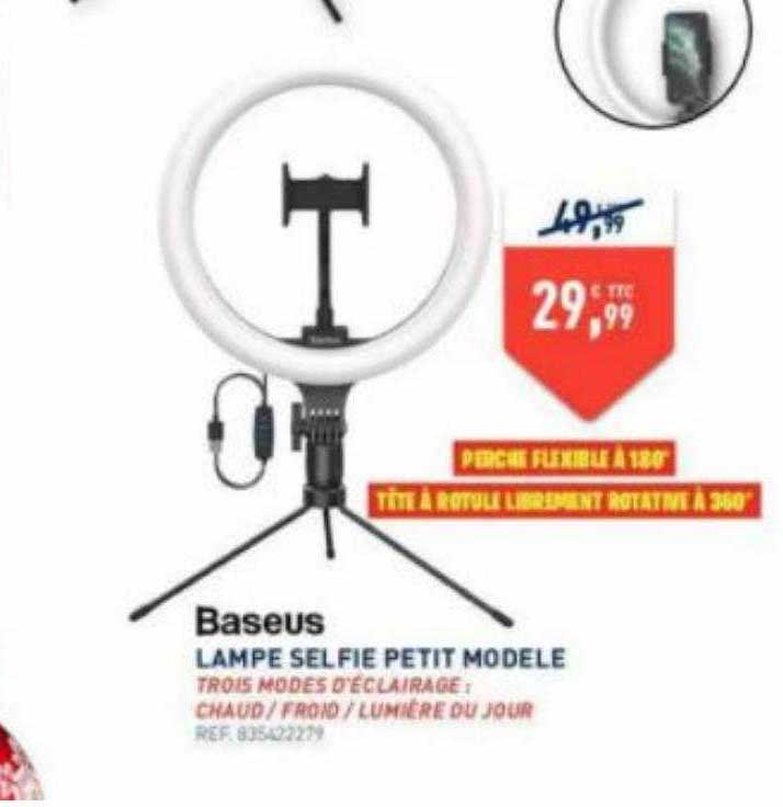 lampe selfie petit modèle baseus