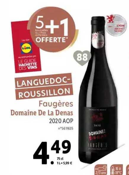 Languedoc-roussillon Faugères Domaine De La Denas 2020 Aop
