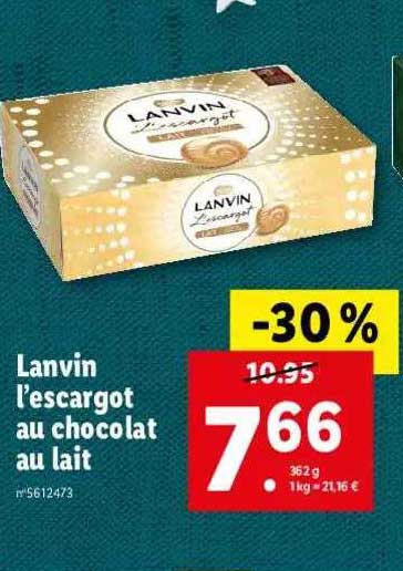 lanvin l'escargot au chocolat au lait