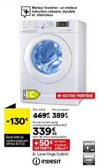 lave-linge hublot indesit