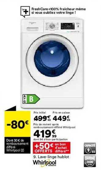 lave-linge hublot whirlpool