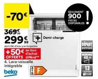 lave-vaisselle intégrable beko