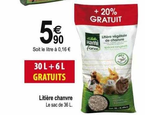 litière chanvre hami form