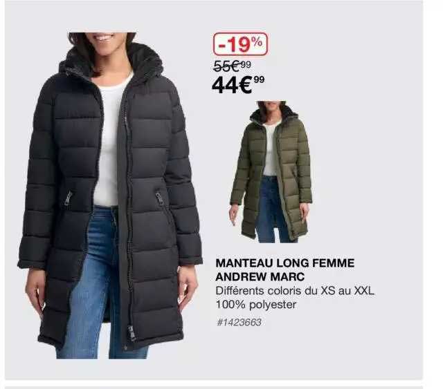 Manteau Long Femme Andrew Marc