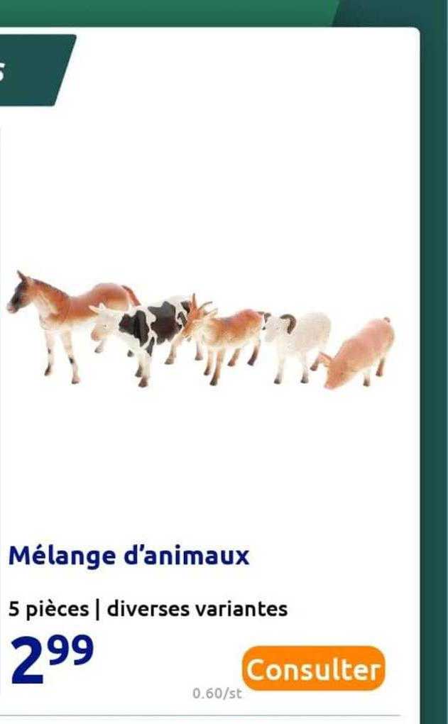mélange d'animaux