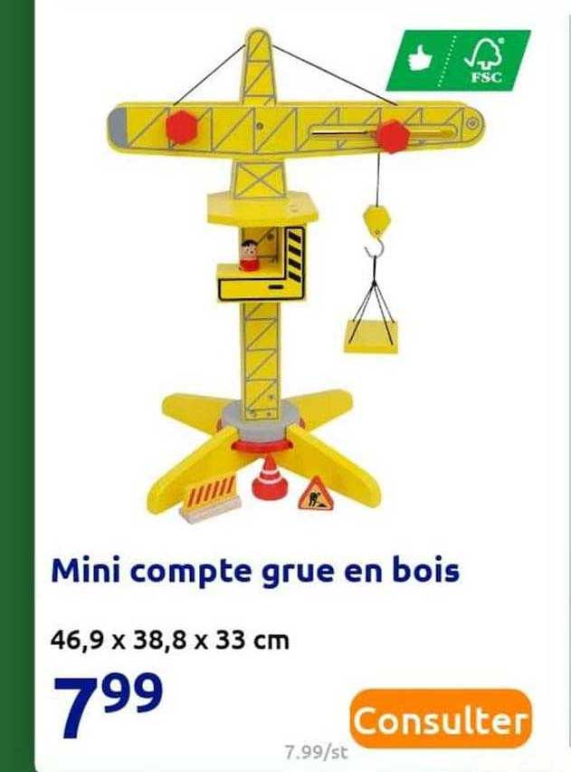 mini compte grue ne bois