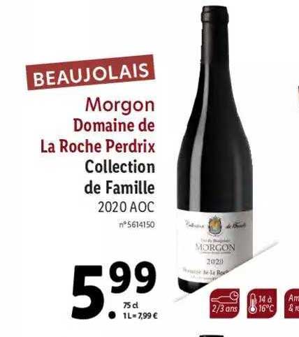 Morgon Domaine De La Roche Perdrix Collection De Famille 2020 Aoc