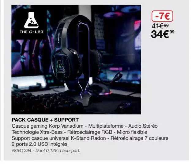 Pack Casque + Support