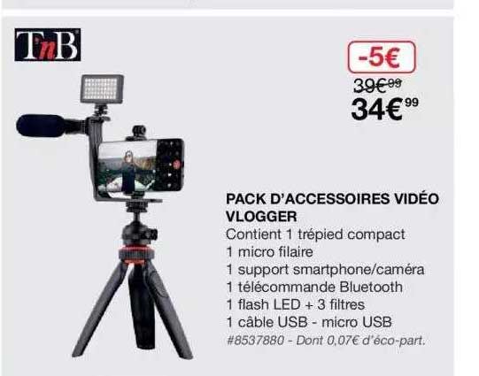 pack d'accessoires video vlogger