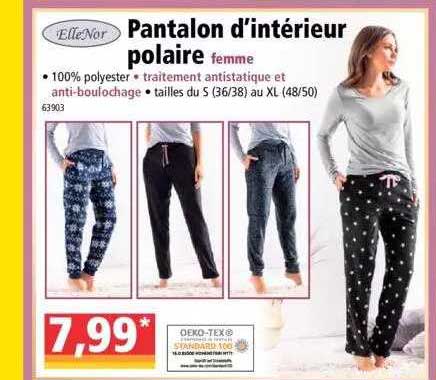 Pantalon D'intérieur Polaire Femme ElleNor